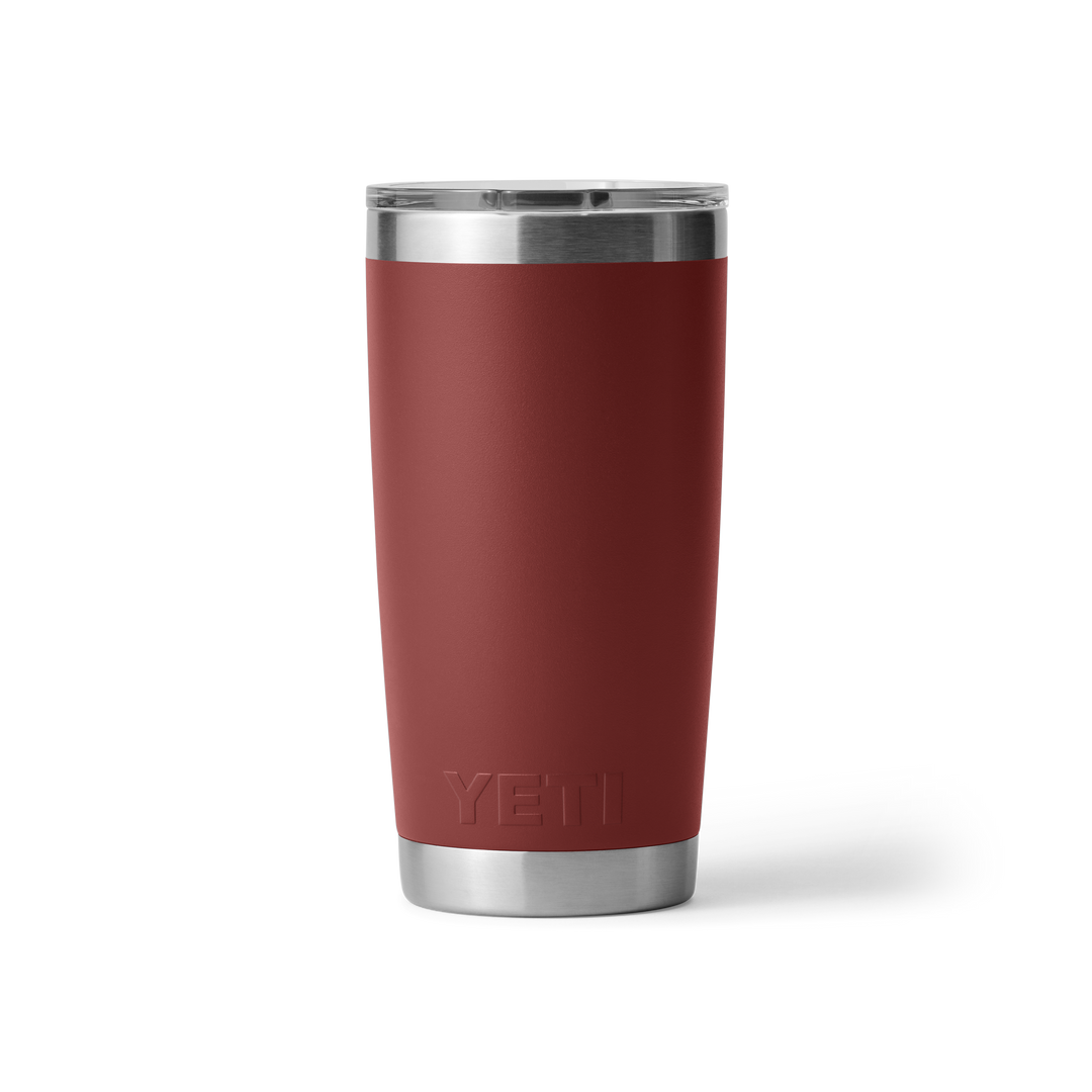 Yeti Rambler 20oz Tumbler in Stag Red, back view | Merchants Homewares