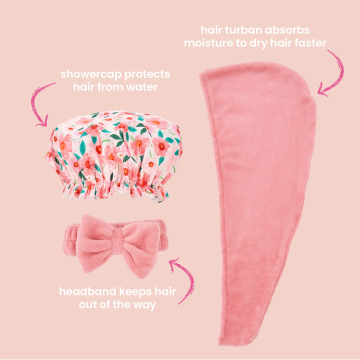 Annabel Trends 3PC Hair Set Meadow Blush | Merchant Homewares