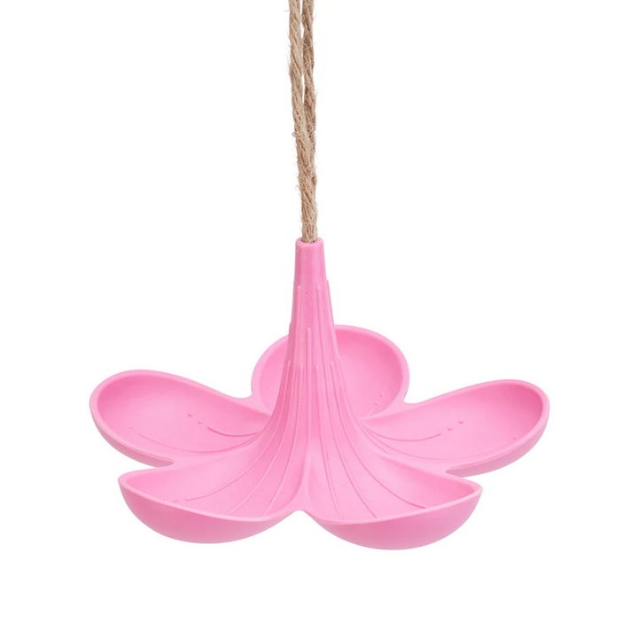 Annabel Trends Bamboo Bird Feeder Pink  | Merchants Homewares