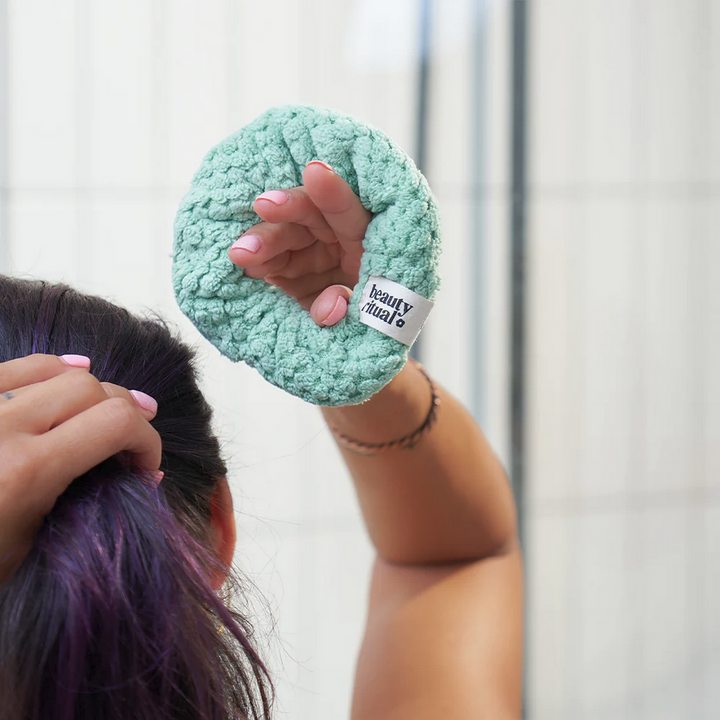 Annabel Trends Beauty Ritual Luxury Moss Lifestyle Scrunchie | Merchants Homewares 