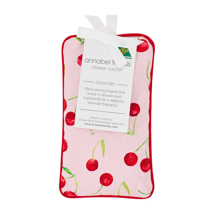 Annabel Trends Cotton Drawer Sachet Cherrylicious | Merchant Homewares