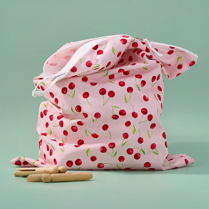 Annabel Trends Cotton Laundry Bag Cherrylicious Lifestyle | Merchant Homewares