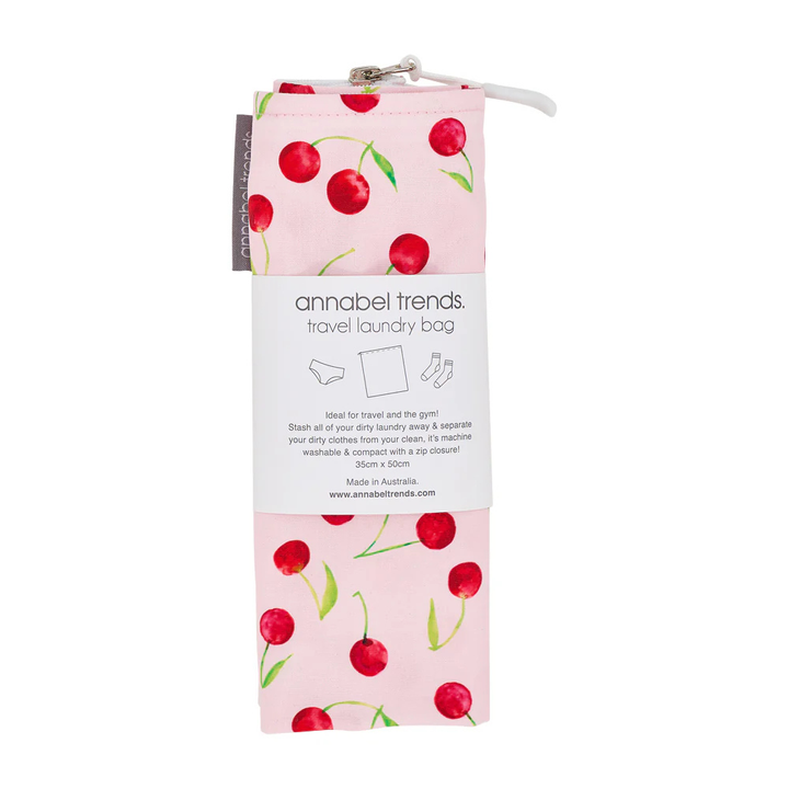 Annabel Trends Cotton Laundry Bag Cherrylicious | Merchant Homewares