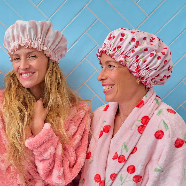Annabel Trends Cotton Shower Cap Cherrylicious | Merchant Homewares
