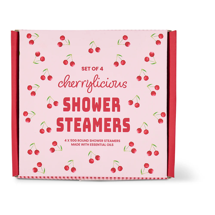 Annabel Trends Set of 4 Shower Steamers Cherrylicous | Merchant Homewares