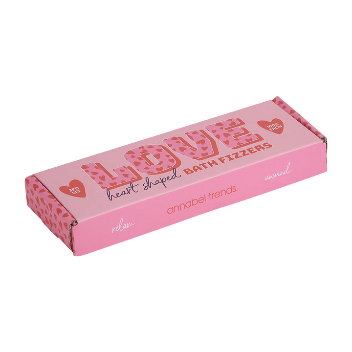 Annabel Trends Bath Fizzers Love Heart Set Packaging | Merchants Homewares