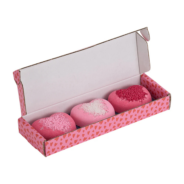 Annabel Trends Bath Fizzers Love Heart Set Open | Merchants Homewares