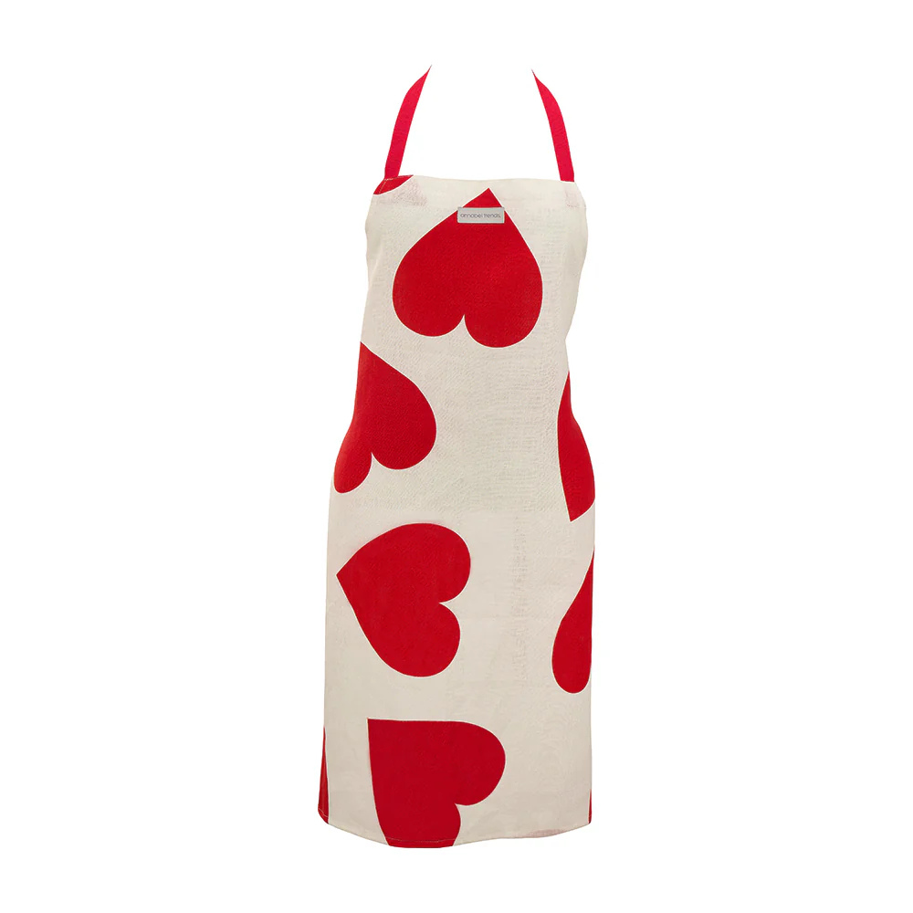Annabel Trends Linen Apron Love Heart | Merchants Homewares