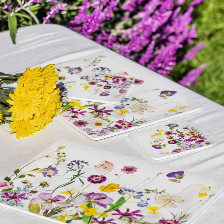 Ashdene Pressed Flowers Coasters Lifestyle | Merchants Homewares