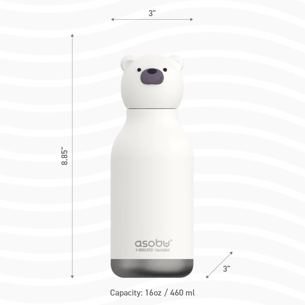 Asobu Bestie Bottle Teddy Bear Dimensions | Merchants Homewares