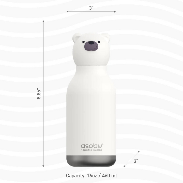 Asobu Bestie Bottle Teddy Bear Dimensions | Merchants Homewares