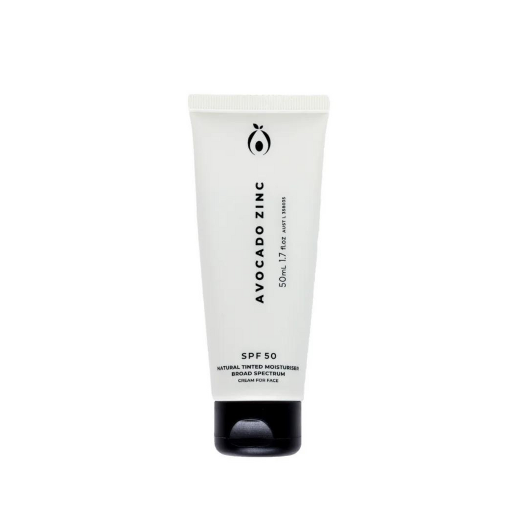 Avocado Zinc SPF 50 Natural Tinted Moisturiser Light | Merchants Homewares