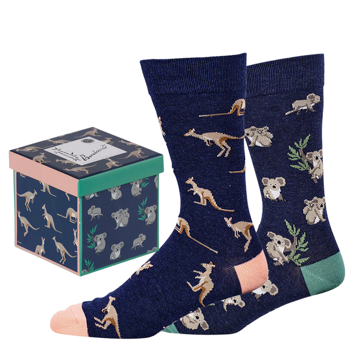 Bamboozld Mens 2pk Sock Gift Box Native Animals | Merchants Homewares