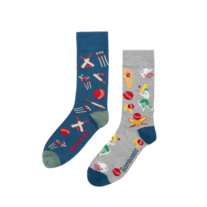 Bamboozld Mens 2pk Sock Gift Box The Cricketer | Merchants Homewares