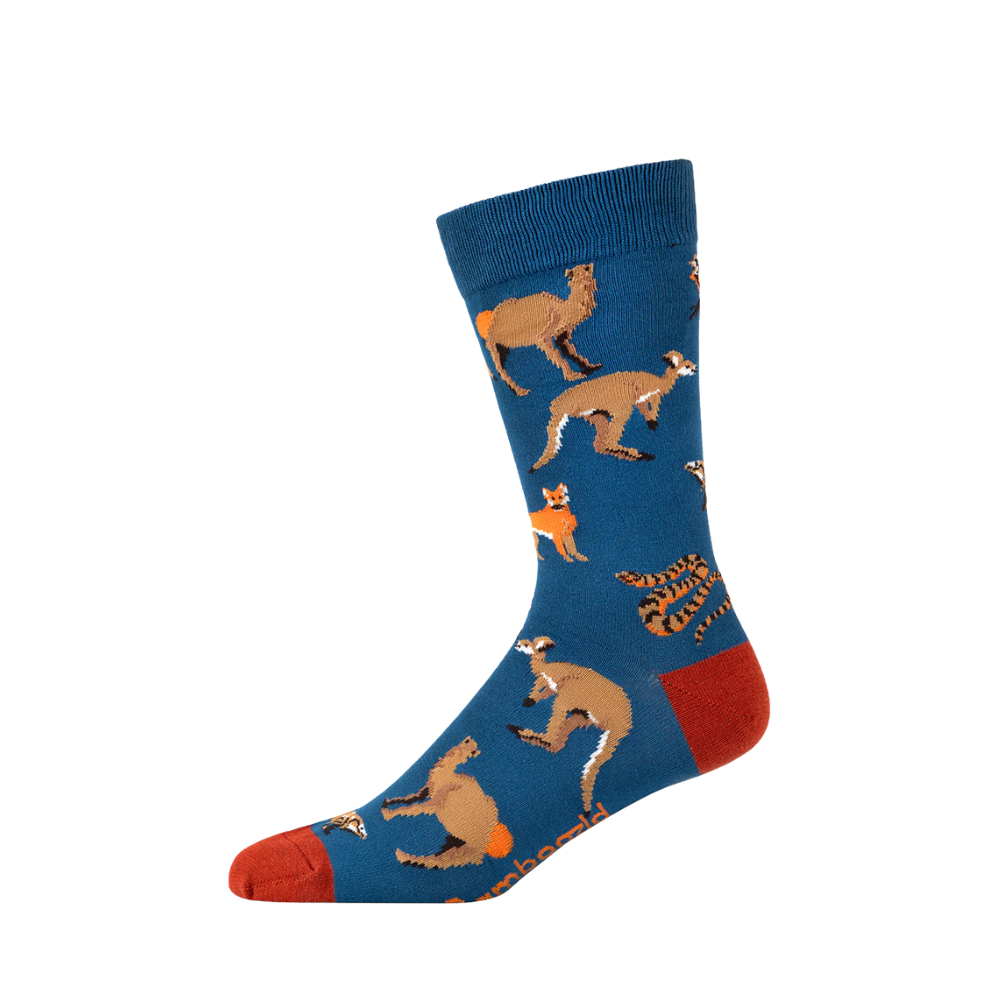 Bamboozld Mens Bamboo Sock Outback Animals | Merchants Homewares