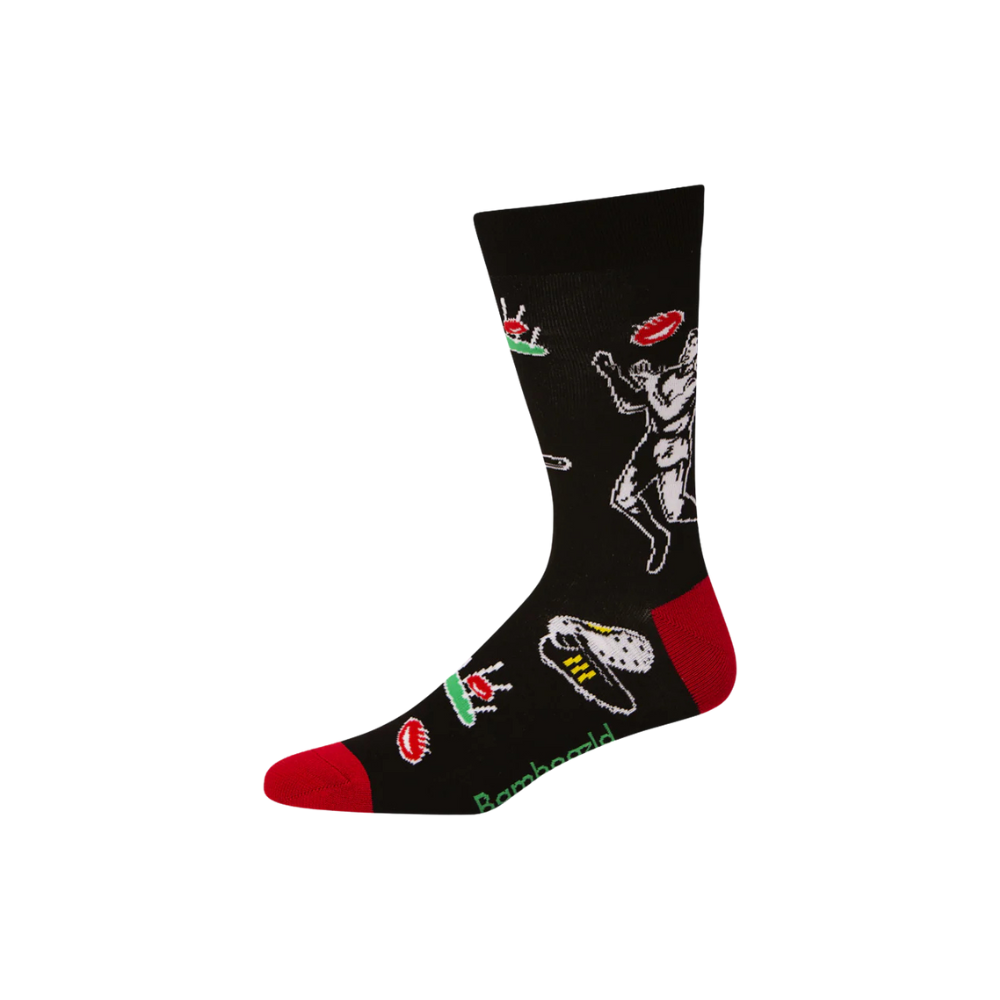 Bamboozld Mens Bamboo Sock Up There Cazaly | Merchants Homewares