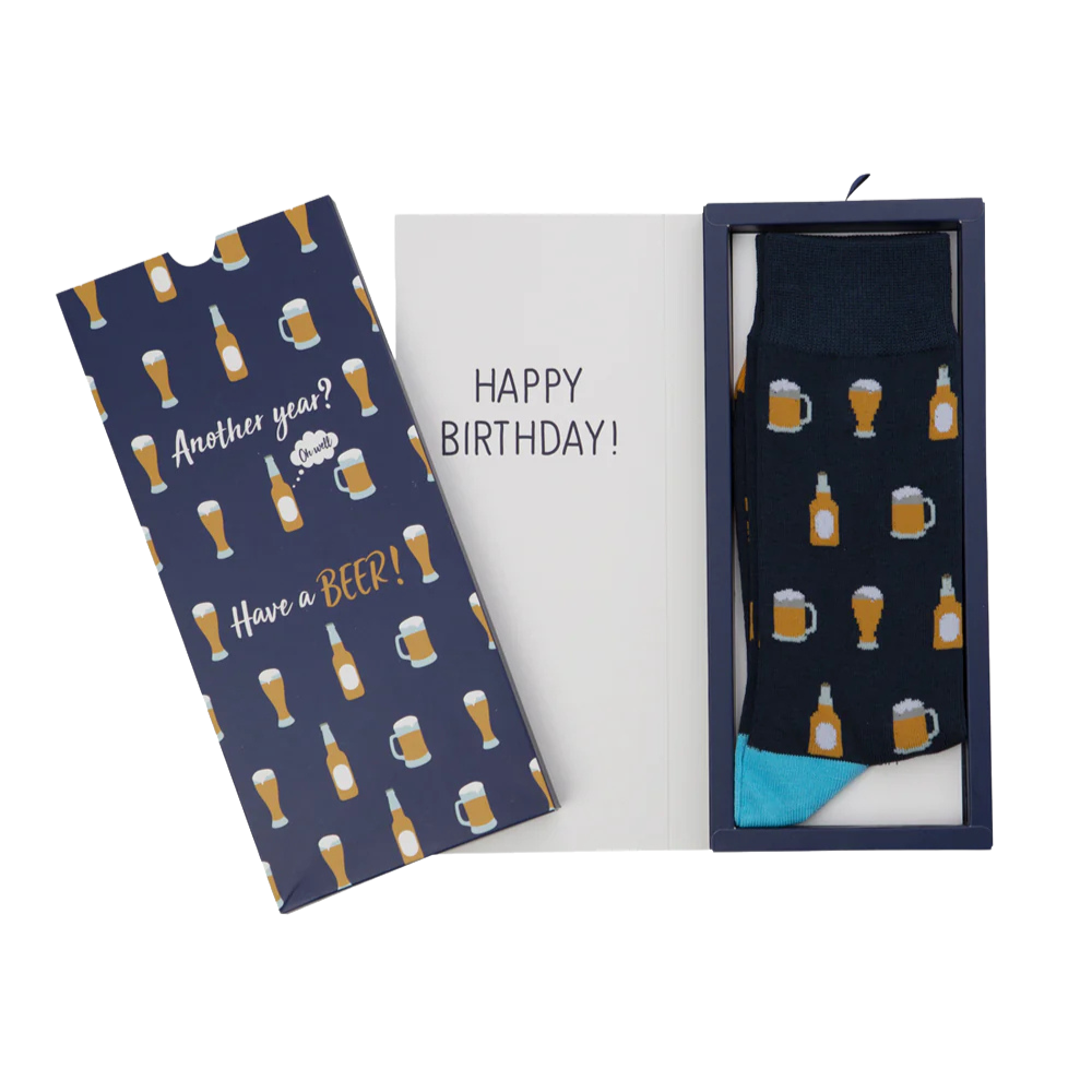 Bamboozld Mens Sock Card Beer | Merchants Homewares
