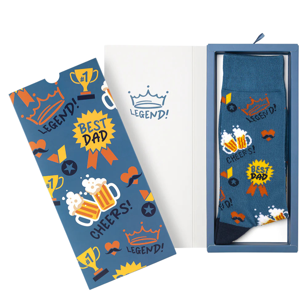 Bamboozld Mens Sock Card Best Dad | Merchants Homewares