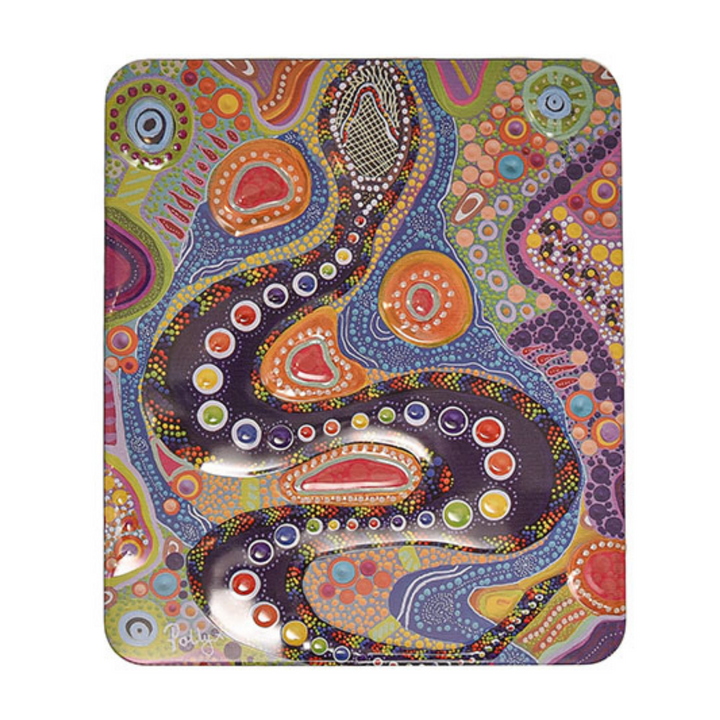 Banksia Red Garriy Rainbow Serpent Tin Merchant Homewares