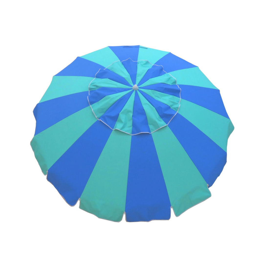 Beach Kit Carnivale Umbrella Royal Blue & Turquoise | Merchants Homewares