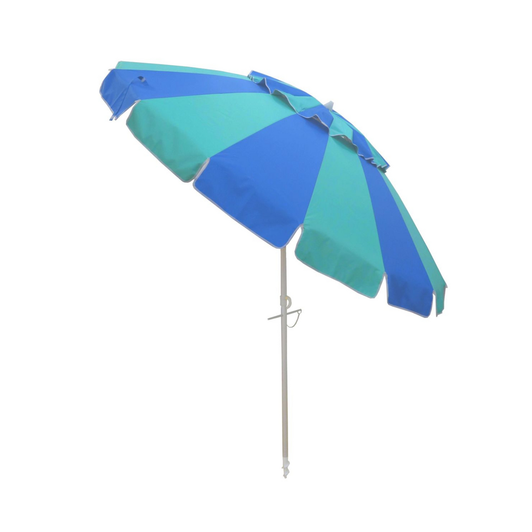Beach Kit Carnivale Umbrella Royal Blue & Turquoise | Merchants Homewares
