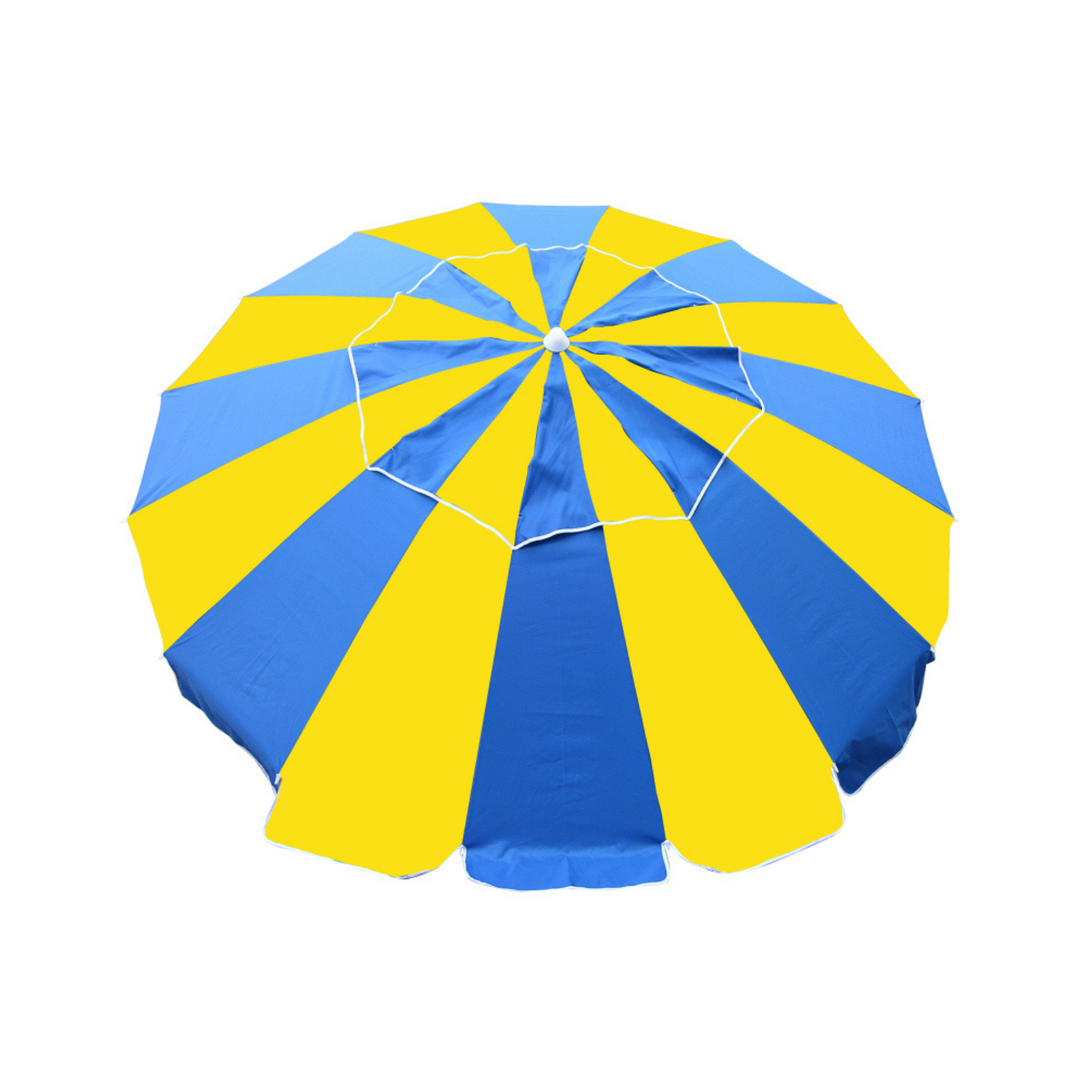 Beach Kit Carnivale Umbrella Royal Blue & Yellow | Merchants Homewares