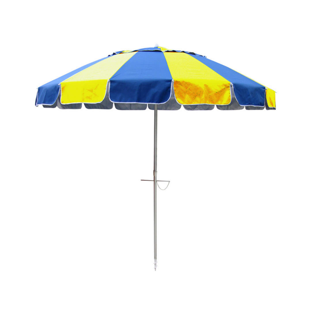 Beach Kit Carnivale Umbrella Royal Blue & Yellow | Merchants Homewares
