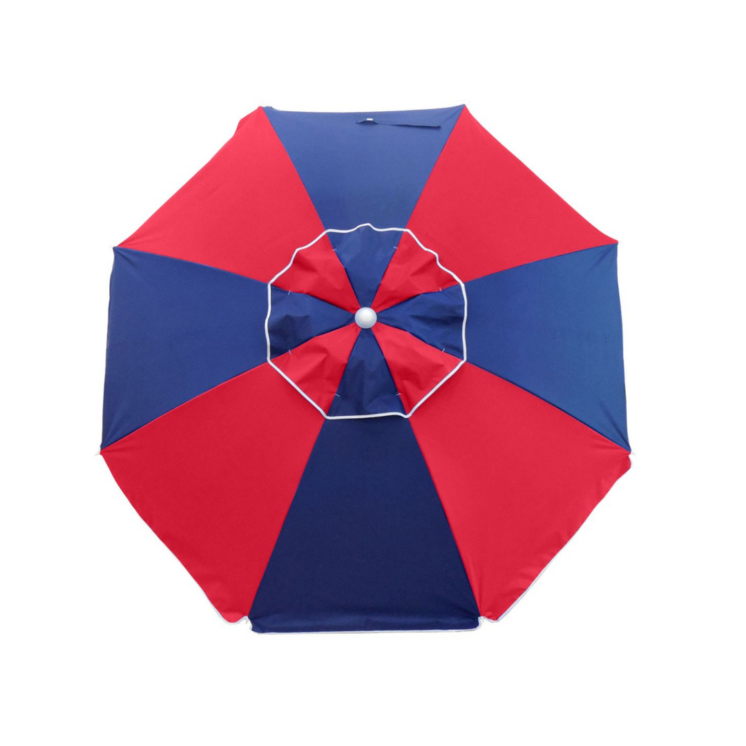 Beach Kit Fiesta Umbrella Red & Navy | Merchants Homewares