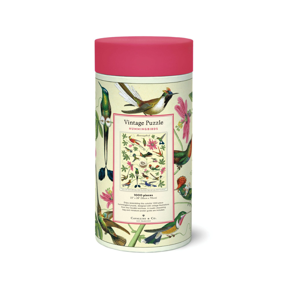 Bobangles Cavallini Hummingbird Puzzle 1000pc | Merchants Homewares