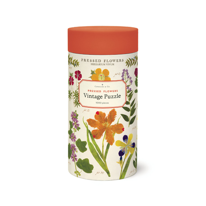 Bobangles Cavallini Pressed Flowers Puzzle 1000pc | Merchants Homewares