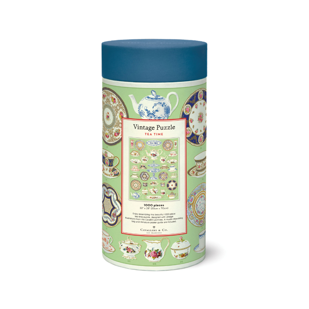 Bobangles Cavallini Tea Time Puzzle 1000pc | Merchants Homewares