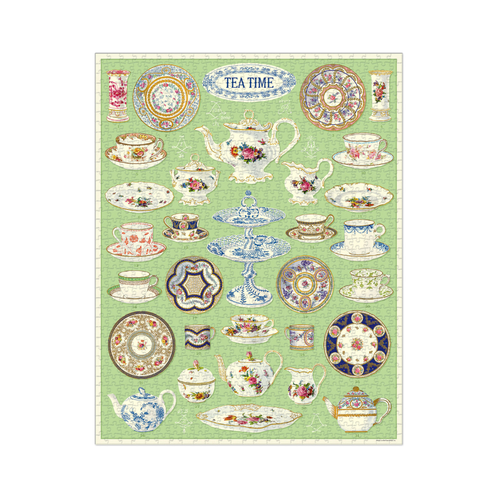 Bobangles Cavallini Tea Time Puzzle 1000pc | Merchants Homewares
