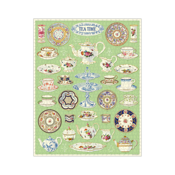 Bobangles Cavallini Tea Time Puzzle 1000pc | Merchants Homewares