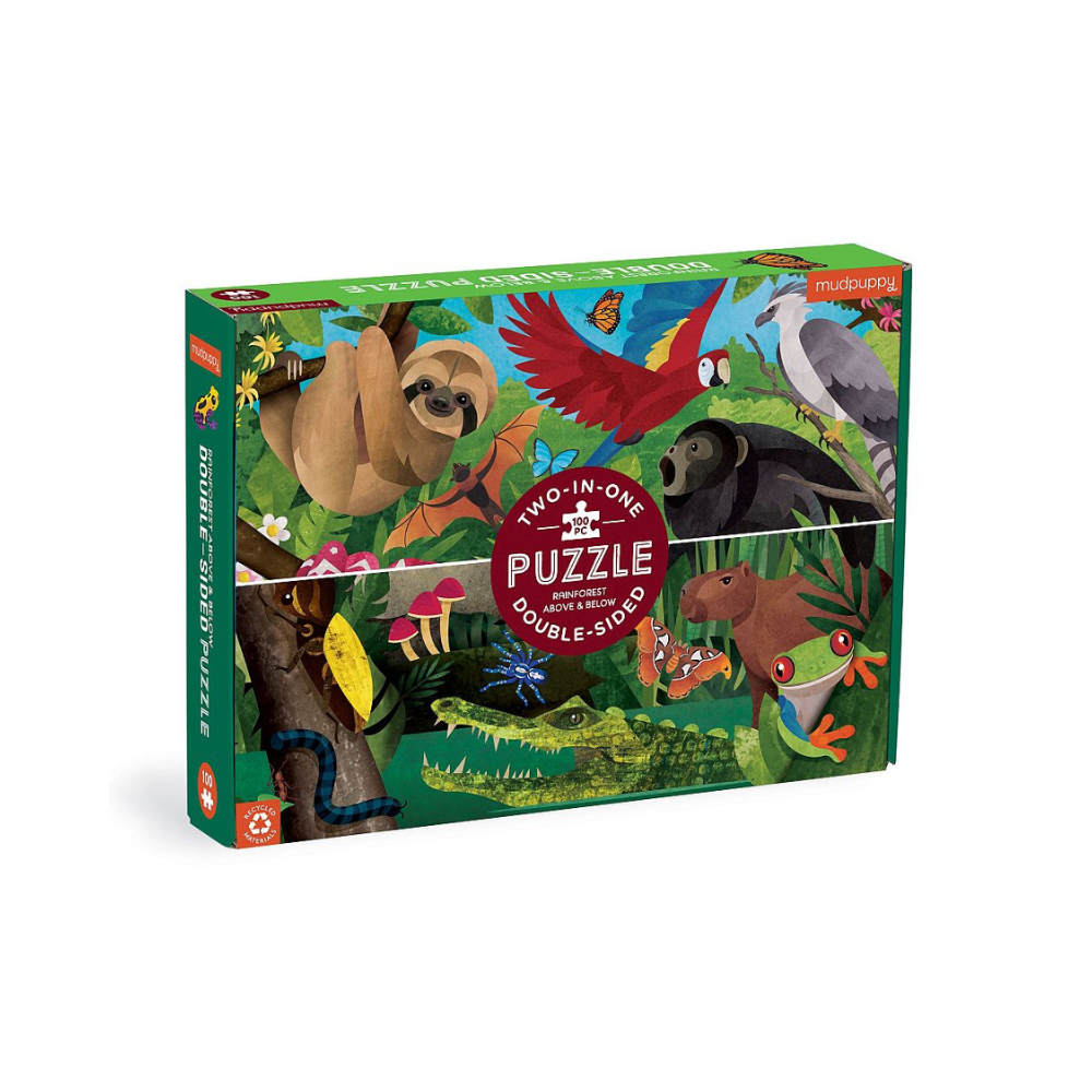 Bobangles Mudpuppy Rainforest Double-Sided Puzzle | Merchants Homewares