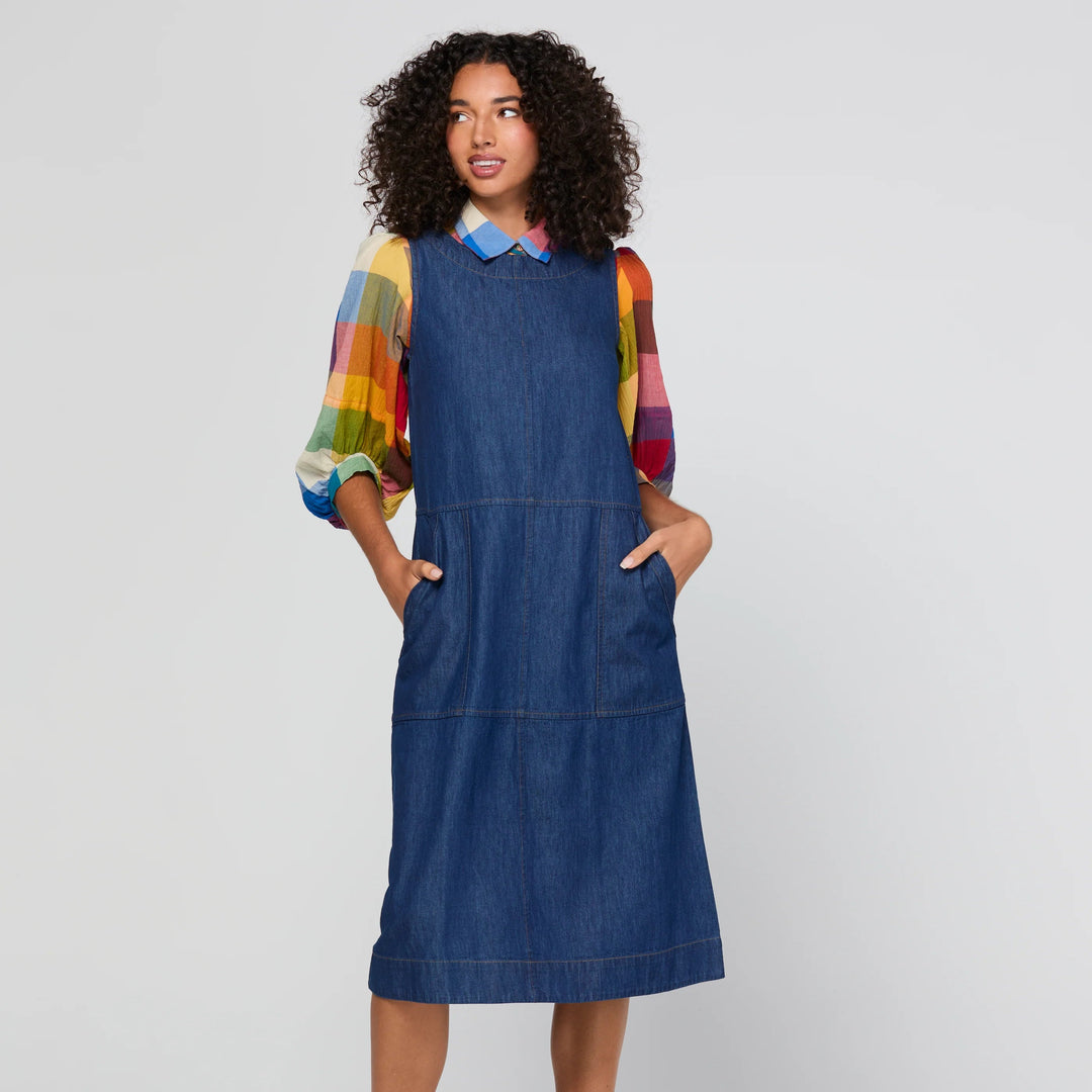 Boom Shankar Fumiko Dress Dark Denim Lifestyle | Merchants Homewares