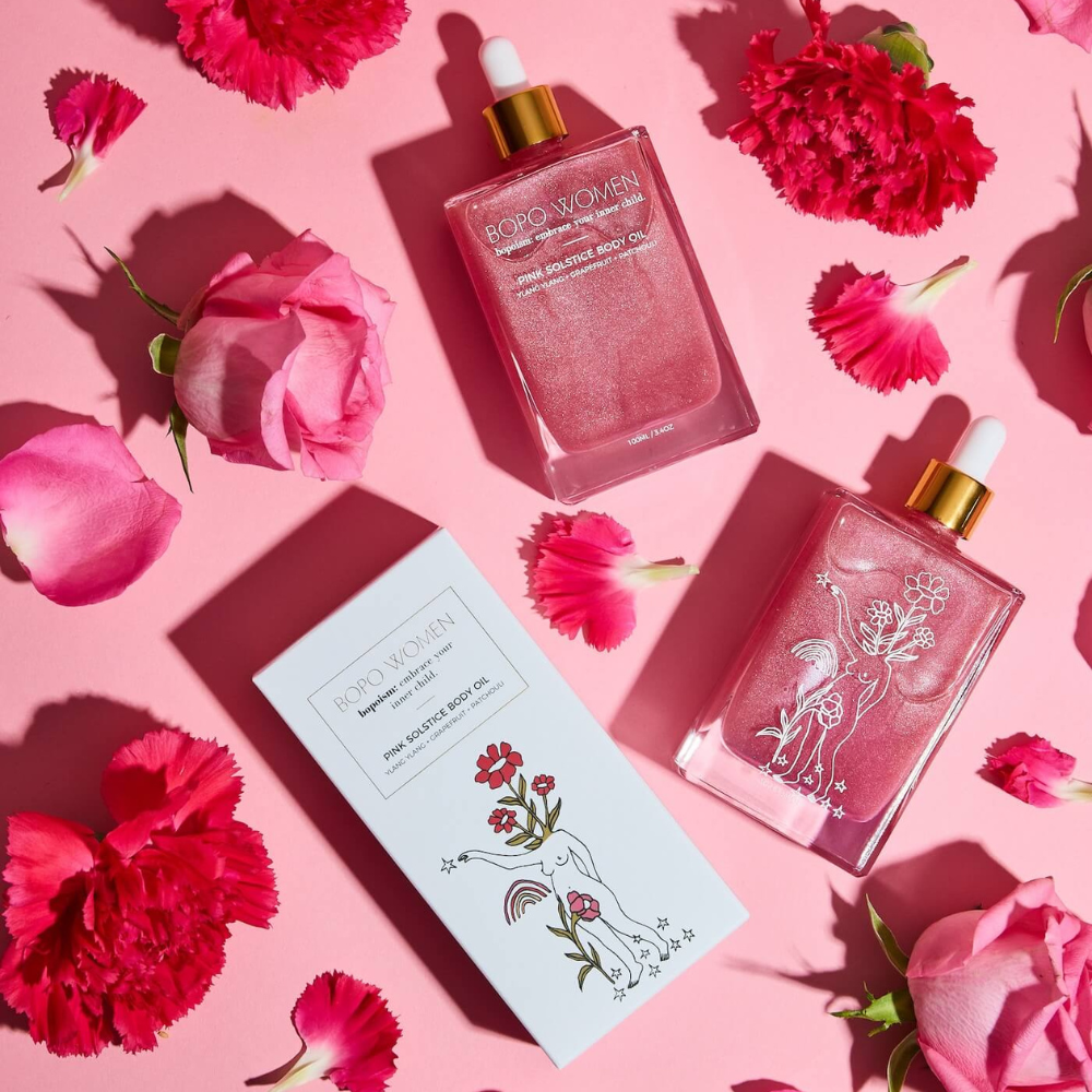 Bopo Women Body Oil Pink Solstice Lifestyle | Merchants Homewares