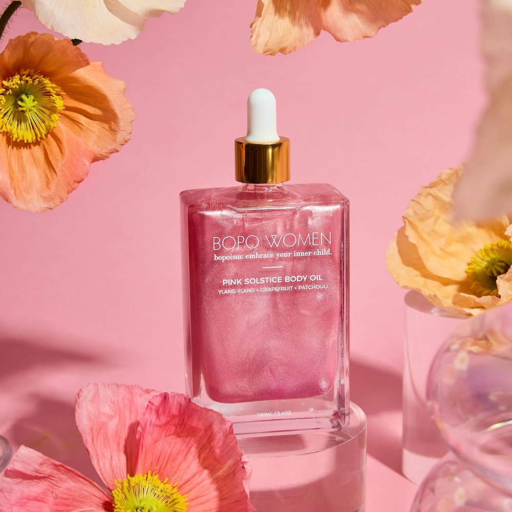 Bopo Women Body Oil Pink Solstice Lifestyle | Merchants Homewares