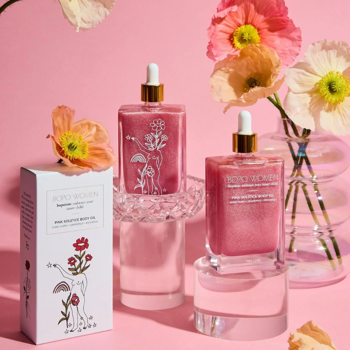 Bopo Women Body Oil Pink Solstice Lifestyle | Merchants Homewares