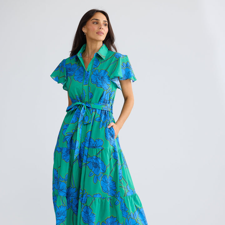 Brave + True Alice Short Sleeve Dress Bloomsbury Floral | Merchants Homewares