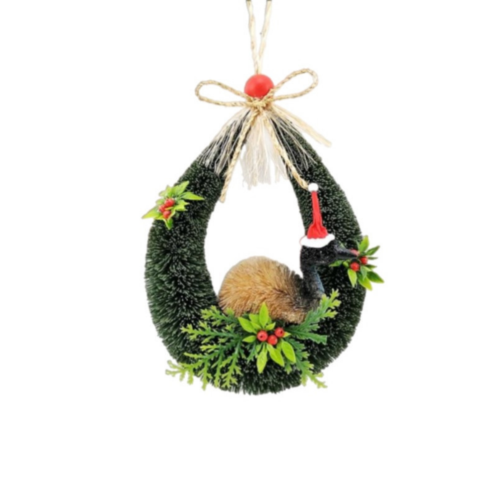 Bristlebrush Designs Christmas Door Hanger Emu | Merchants Homewares