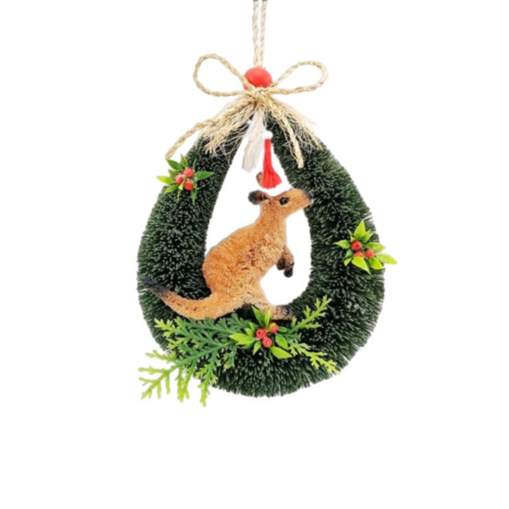 Bristlebrush Designs Christmas Door Hanger Kangaroo | Merchants Homewares
