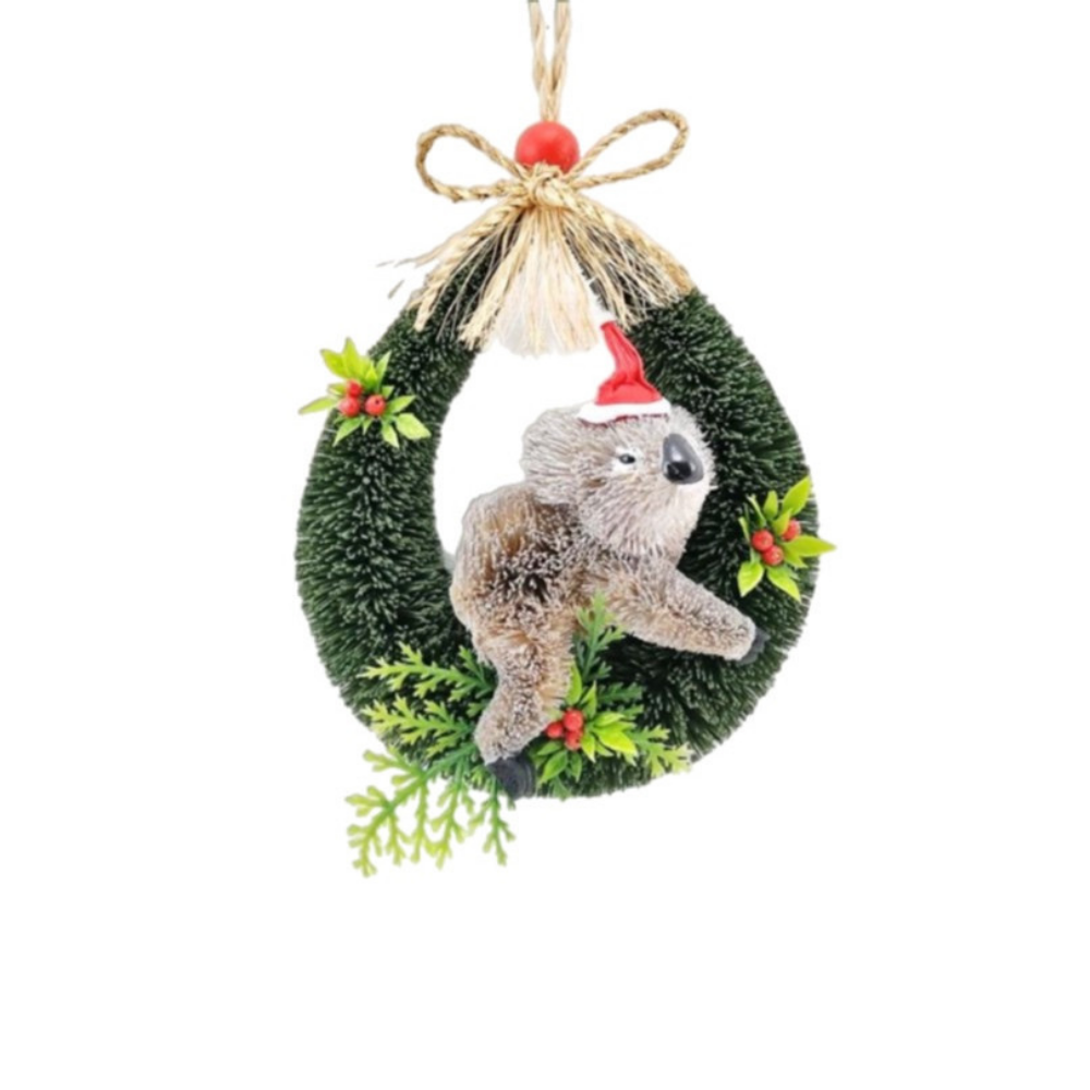 Bristlebrush Designs Christmas Door Hanger Koala | Merchants Homewares