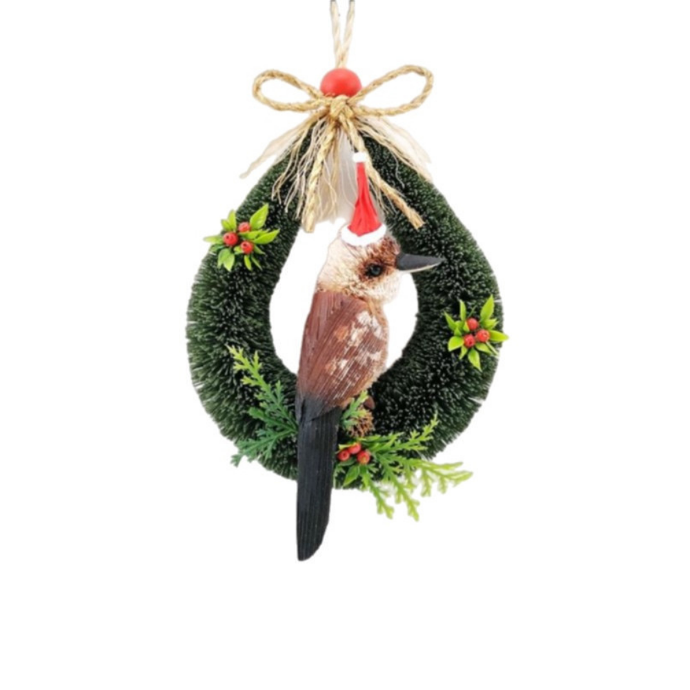 Bristlebrush Designs Christmas Door Hanger Kookaburra | Merchants Homewares