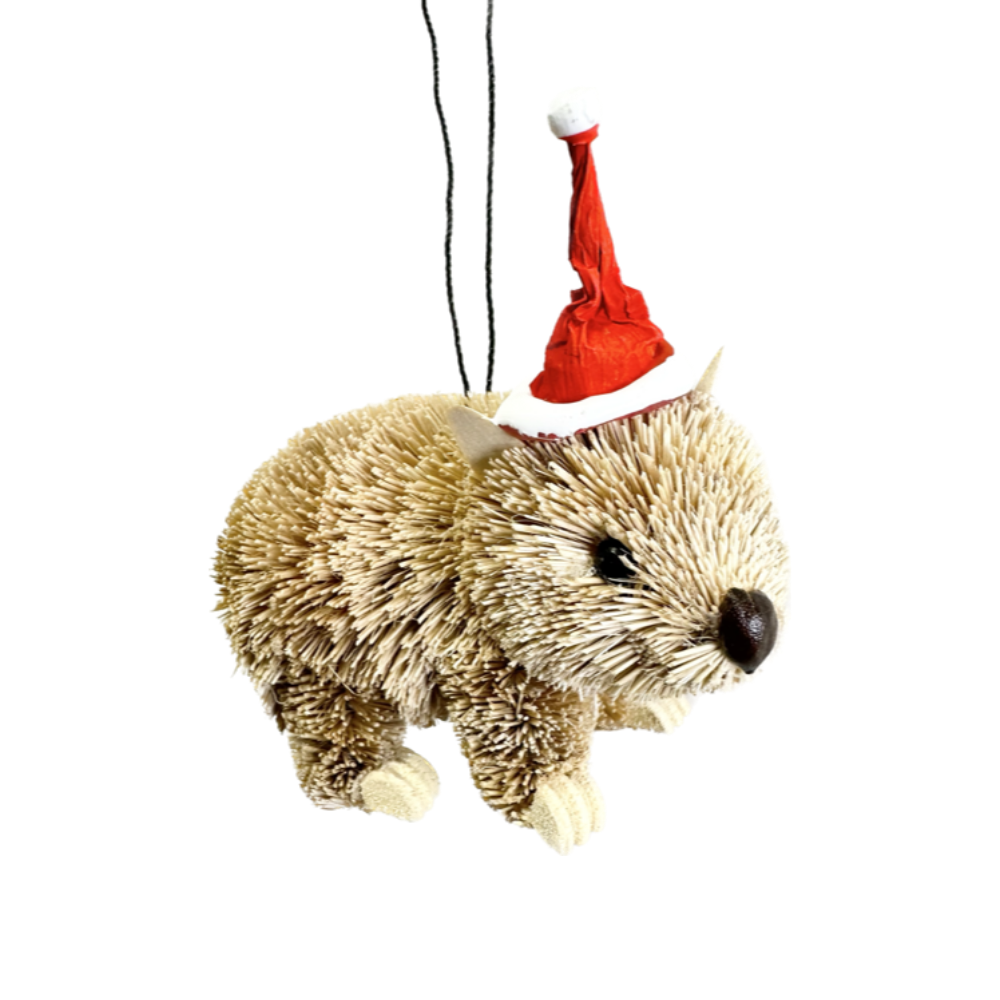 Bristlebrush Designs Christmas Ornament Wombat 7-9cm | Merchants Homewares