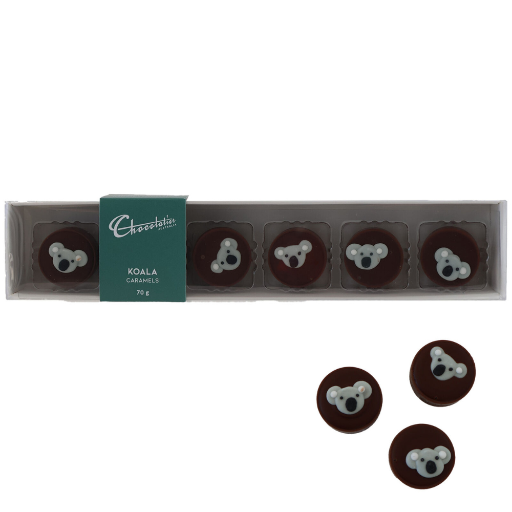 Chocolatier Koala Caramels 6 Pack 70g | Merchant Homewares