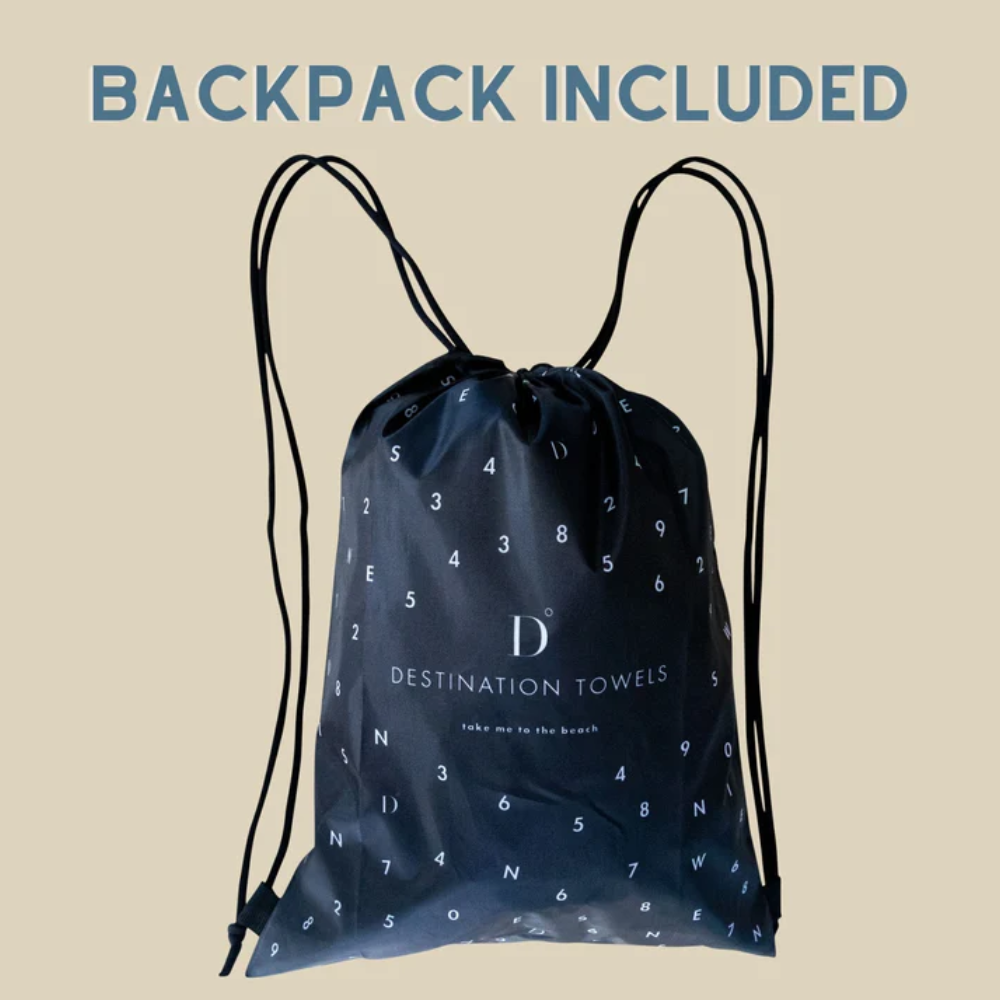 Destination Label Destinatin Towels Endless Lines Backpack | Merchants Homewares