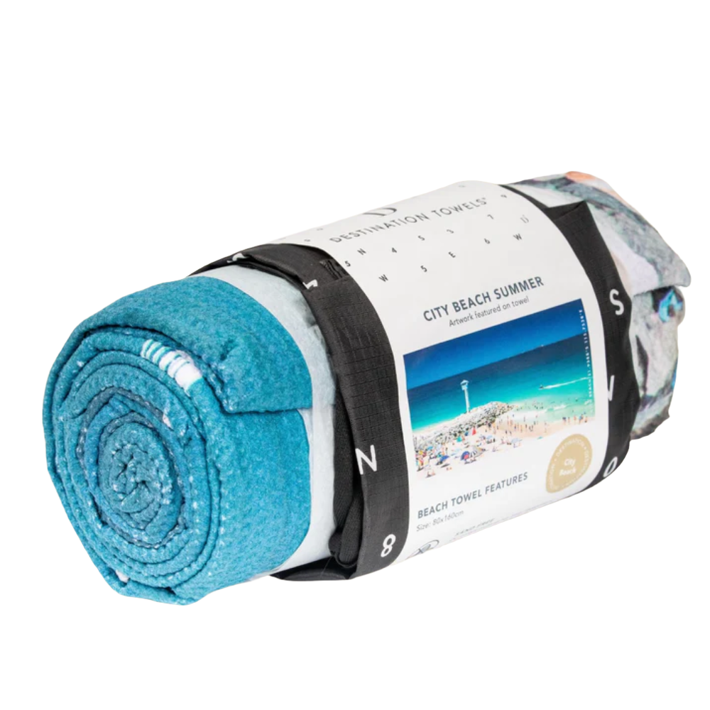 Destination Label Destination Towels City Beach Summer | Merchants Homewares