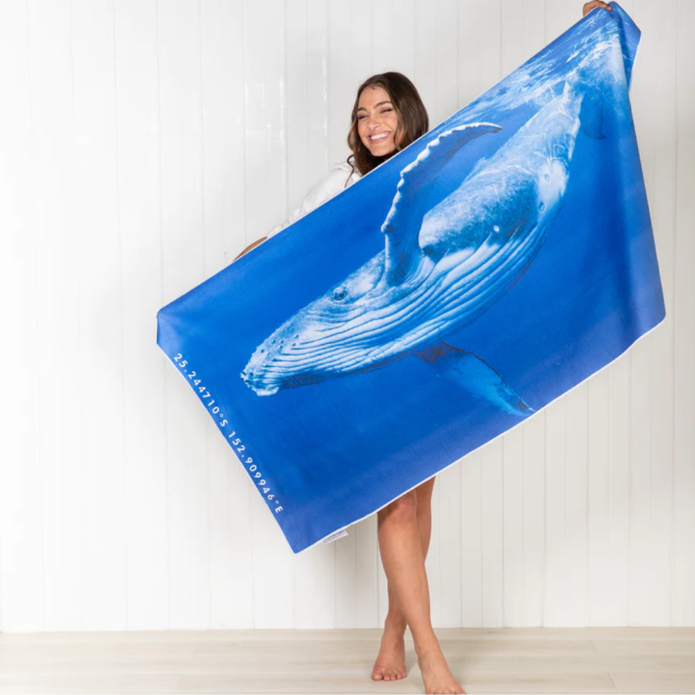 Destination Label Destination Towels Whale Wave Lifestyle | Merchants Homewares