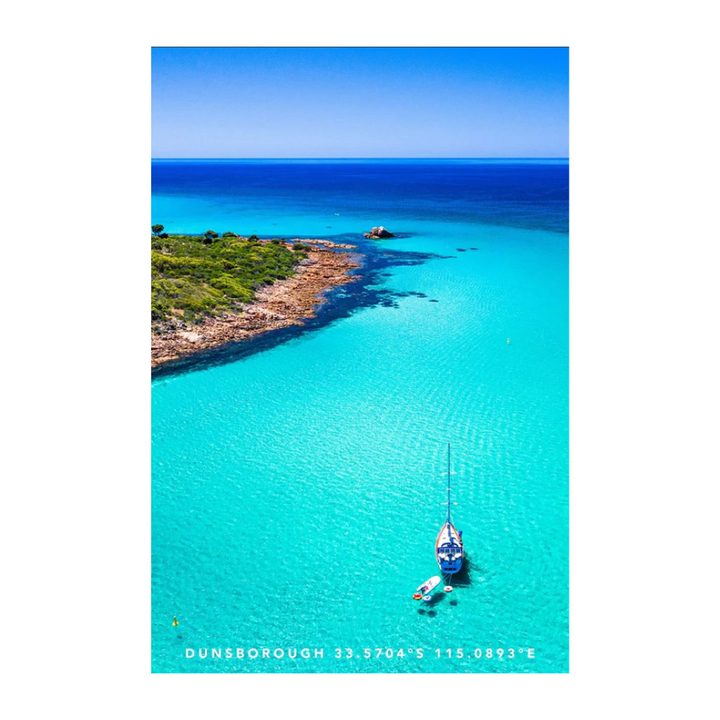 Destination Label Tea Towel Pristine Dunsborough | Merchants Homewares