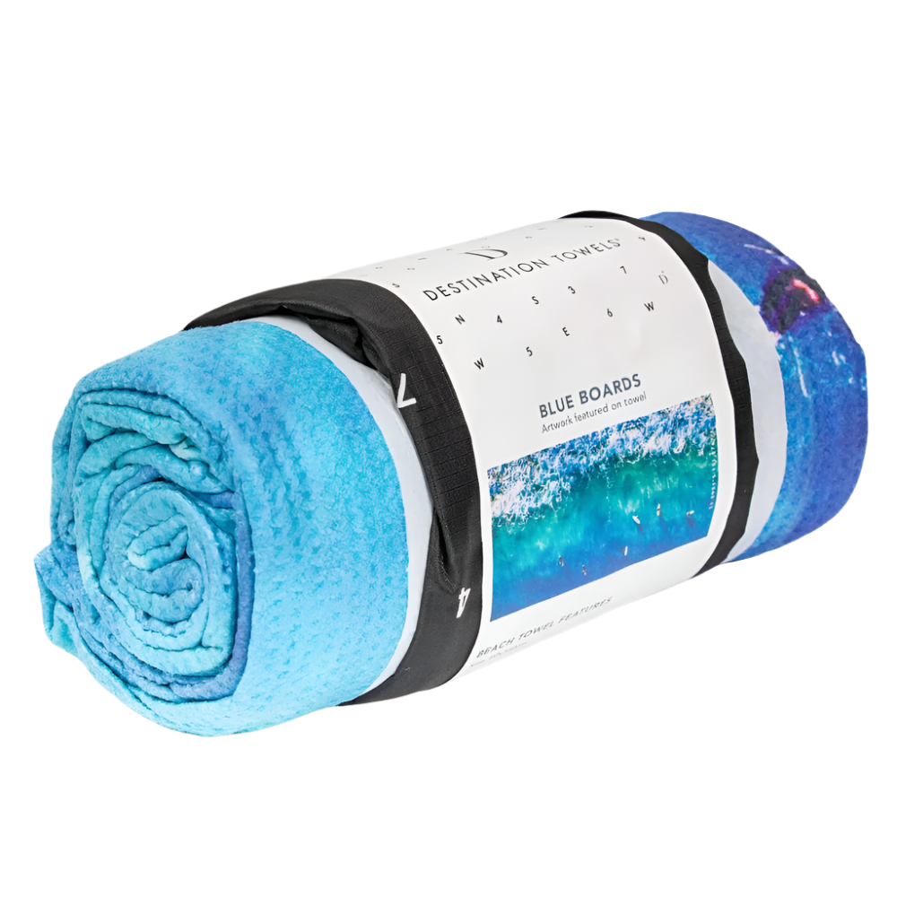 Destination Label Destination Towels Blue Boards | Merchants Homewares